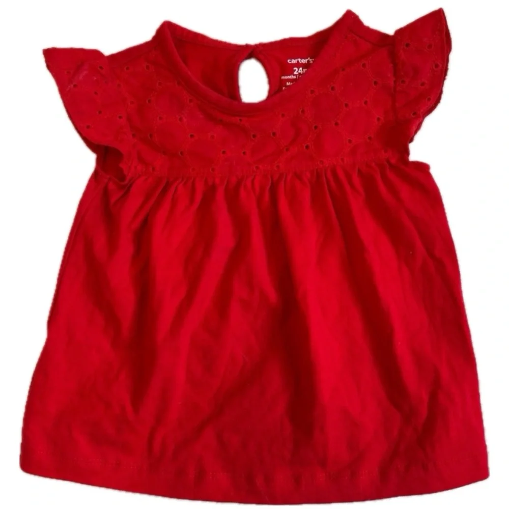 Carter's Crewneck Eyelet Top